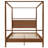 Montel Solid Wood Canopy Bed Frame Four Posters Bed No Box Spring Needed-1802337765