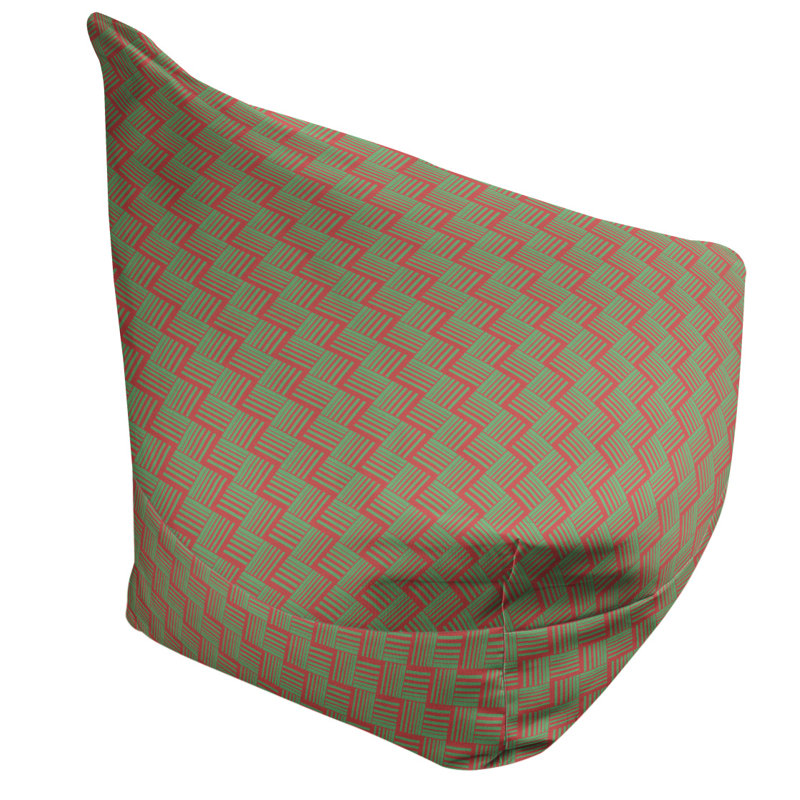 Fauteuil à billes et méridienne standard, Red/Mint Green, H 29 po x l 38 po x P 42 po