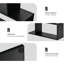Nafeeza 192cm H x 80cm W Geometric Bookcase-25275876-25275873