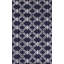 Tapis bleu en laine Radcliffe