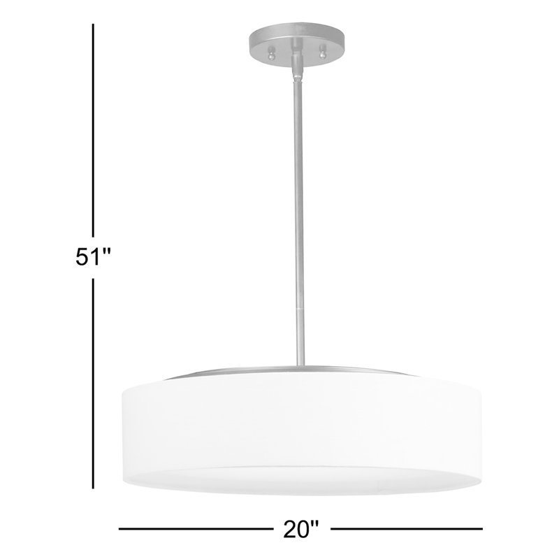 Jessalyn Dimmable LED Drum Chandelier
