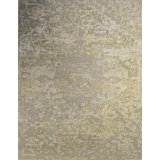 Contemporary Hand Knotted Abstract Area Rug
