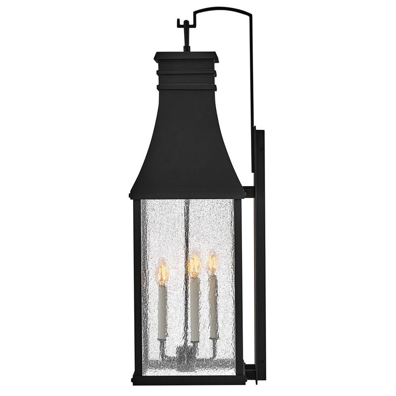 Beacon Hill 5 - Light Outdoor Wall Lantern, Museum Black