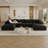 Versatile Black Fabric Sofas, Modern Design, For Living Room And More