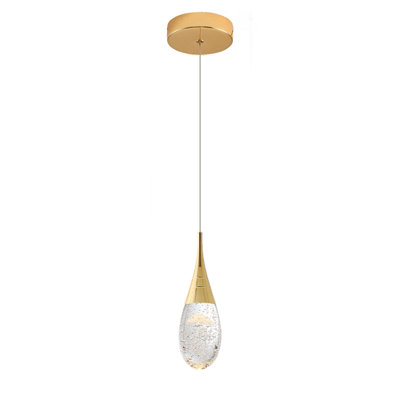 Lykeisha 1 - Light Single Teardrop LED Pendant
