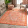 Nile Vintage Medallion Flatweave Rust Area Rug