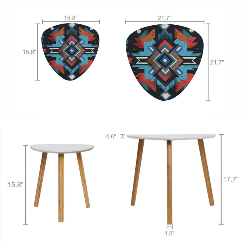Ensemble de 2 tables gigognes Triangle Nesting