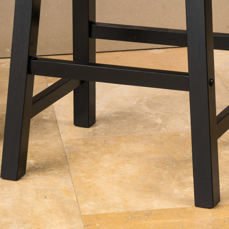 Tabouret de 24 po en noyer, fabriqué en bois pour tabouret en noyer