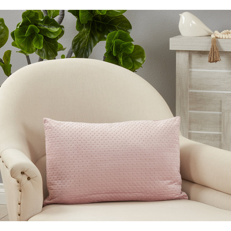 Mashburn Rectangular Pillow Cover & Insert, Blush
