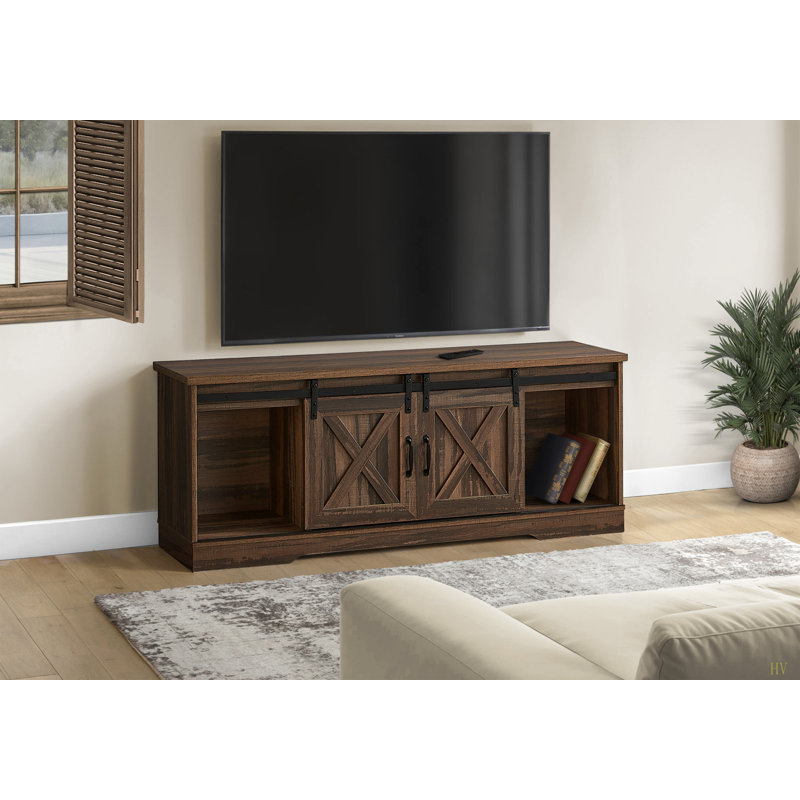 Meuble télé, 60 po, console, meuble multimédia, armoire de rangement, salon, chambre à coucher, stratifié, transitionnel