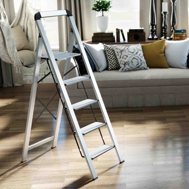 Aluminium Step Ladder, Silver