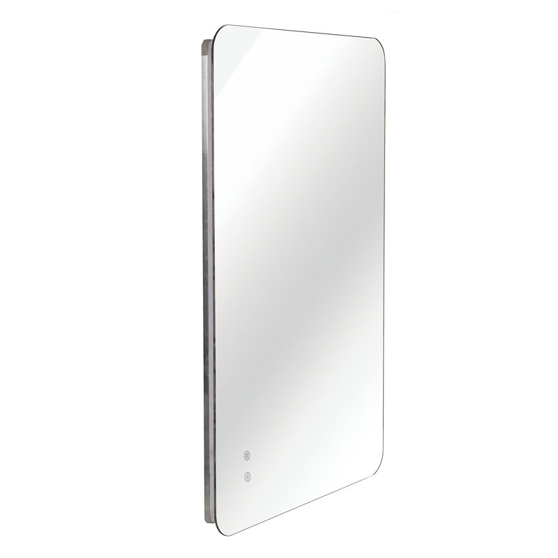 Miroir rectangulaire rétroéclairé pour salle de bain 30 po x 40 po, H 30 po x l 40 po