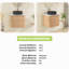 Meuble-lavabo mural simple 23,6 po avec dessus en pierre reconstituée-653915614