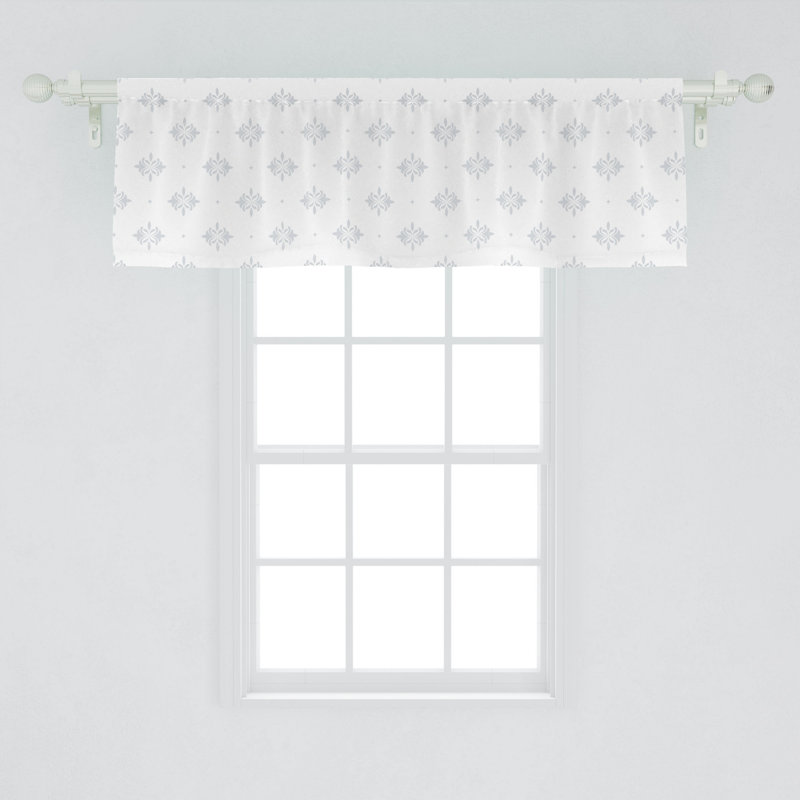 Floral Tailored Window Valance