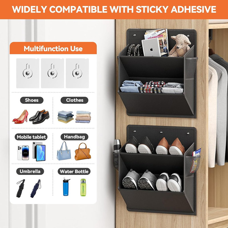 4 Pair Hanging Shoe Organizer
