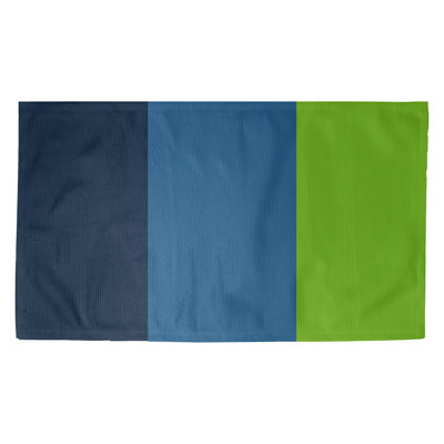 Tapis à rayures bleu/bleu/vert rayé