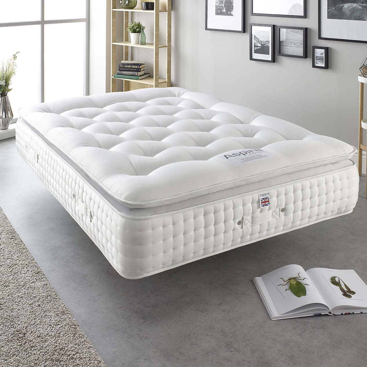 Aspire Alpaca Silk Pillow Top Pocket Sprung 3000 Springs Mattress aspire-alpaca-silk-pillow-top-pocket-sprung-3000-springs-mattress