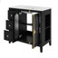 36 In Bathroom Vanity Cabinet With 3  Drawers,Modern Ceramic Basin-1789348487