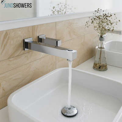 Distributeur de savon automatique Nora au fini mural chromé avec distribution de mousse réglable