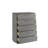 Oniskey 5-Drawer Chest Gray