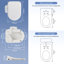 Smart Bidet Mandeville - Heated Seat With Adjustable Temperature, Built-in Warm Air Dryer & Night Light, Includes Water Filter, Soft Close Lid & Self-cleaning Nozzle