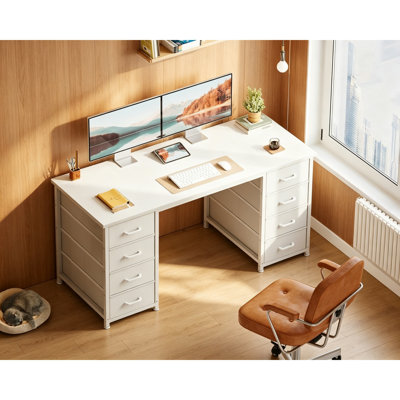 Metal Base Computer Desk