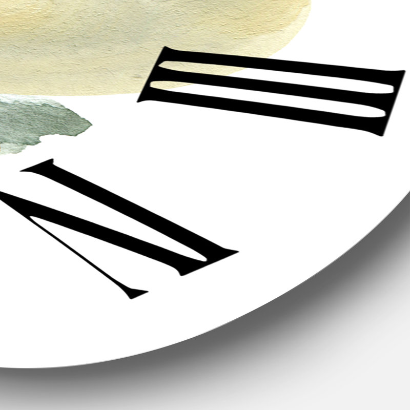 Horloge murale de style abstrait Mid-Century, Grand