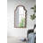 Pine Wood Curved Wall Mirror