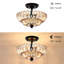 Plafonnier semi-encastré noir 3 lumières Chloe Modern-128974084-128974085