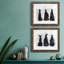 «Black And Bling I», ensemble de 2 cadres photo-769987723-769987727