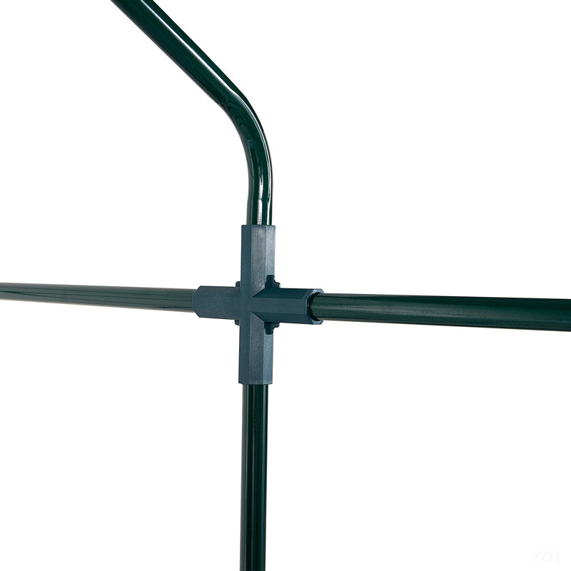Walk-In Green House, Greenhouse With Shelves, High Strength PE Cover With Doors, Windows And Steel Frame, Set Up In Minutes, For Planting And Storage
