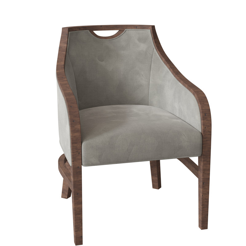 Anthony 24" W Armchair, Tobacco, 9953 Loden Polyester