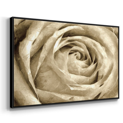 Neutral Wall Flower IV, reproduction d'art sur toile encadrée