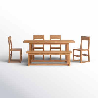 Modica Solid Wood 6 Piece Dining Set