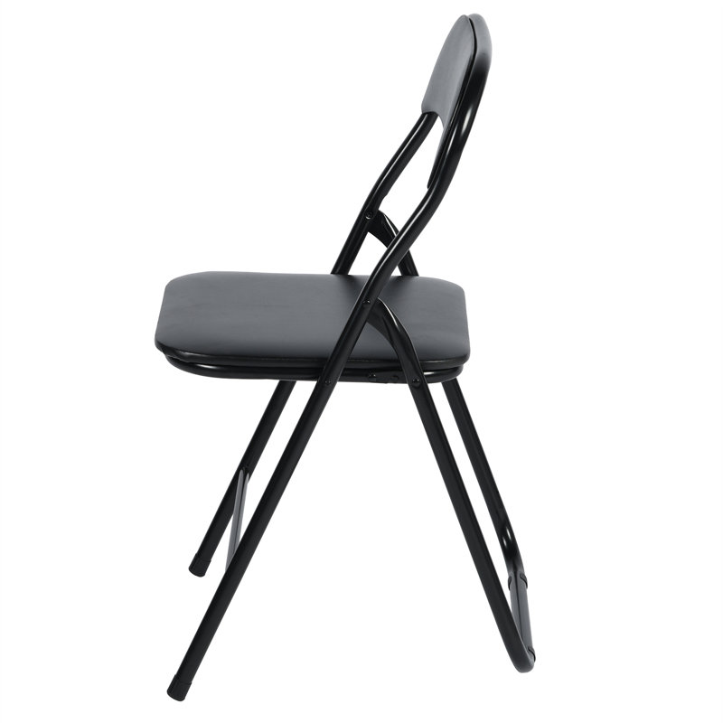 Faux Leather Padded Stackable Folding Chair Folding Chair Set