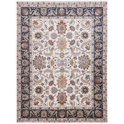 Hand Woven Wool Floral Area Rug