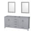 Sheffield 71" Double Bathroom Vanity Base Only-31336905