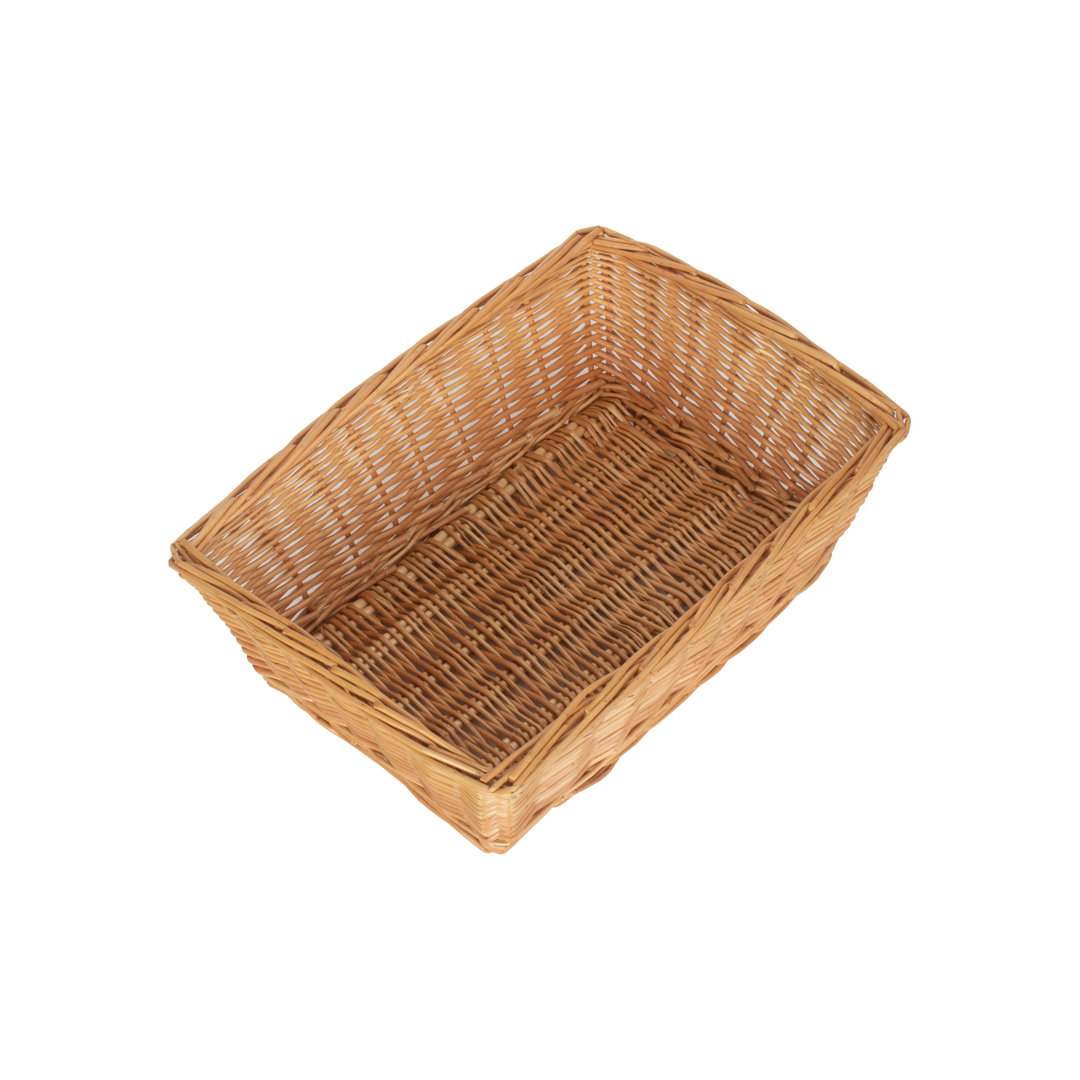 Luann Wicker Rectangular Tray Basket
