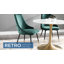 Chaise parsons capitonnée en velours-148914986