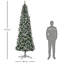 Arbre de Noël artificiel pré-éclairé enneigé-679207020