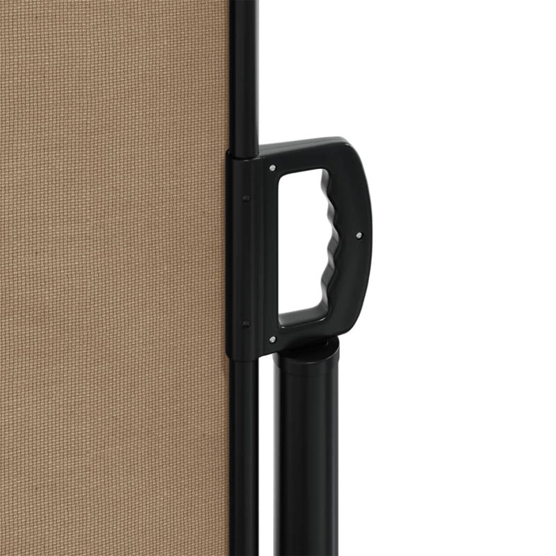 Auvent latéral rétractable Vidaxl anthracite, H 55,1 po x l 472,4 po, Taupe