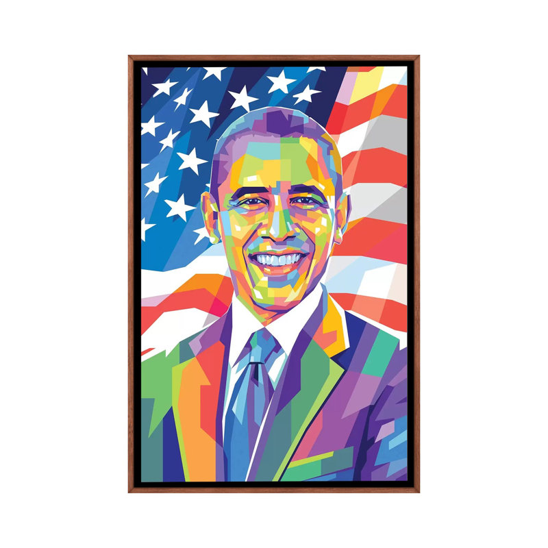 « Barack Obama » par Dayat Banggai-impression d’art graphique, H 40 po x l 26 po x P 1,5 po, Pas de tapis