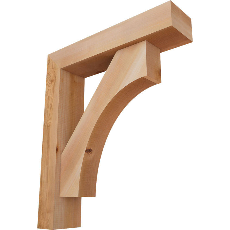 Support Westlake Block avec support décalé, 28 x 24, Cèdre rouge occidental de l 5 1/2 po (lisse)