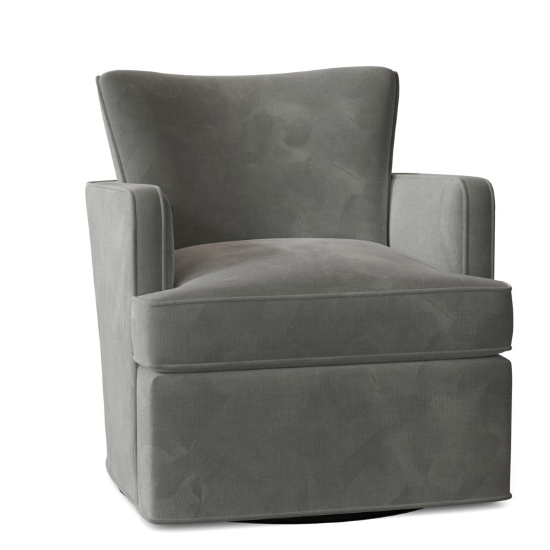 Blaire 28.5" W Swivel Armchair, 9953 Pewter
