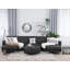 Finnegan 4 Seater Faux Leather Sofa Bed-23831699-97145571