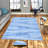 Stylish Woven Carpet, 100% Polyester, 0.3 in Pile Height | Antibacterial, Non-Slip PVC Felt Dot Underside, Machine Washable | 3D Digital Printing, Durable & Easy to Maintain - Perfect for Any Room-157776361