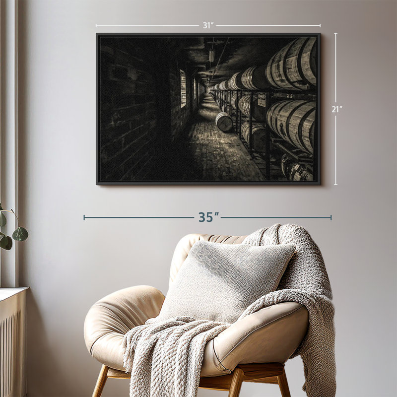 " Whiskey Cellar ", 31" H x 21" W