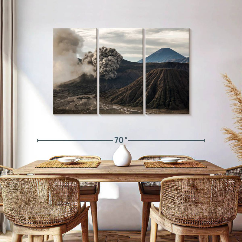 Alvord Volcanic Eruption, 36" H x 57" W