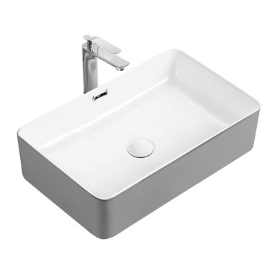 HOROW Neidlinger Ceramic Rectangular Sink with Overflow
