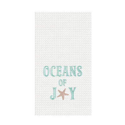 Serviette de Noël brodée Oceans of Joy